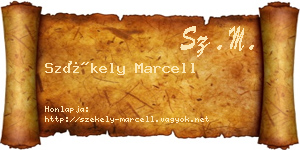 Székely Marcell névjegykártya